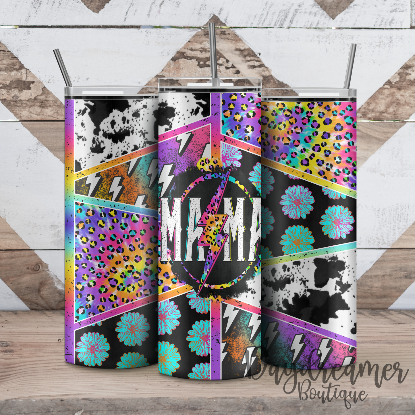 90s Rainbow Mama Tumbler