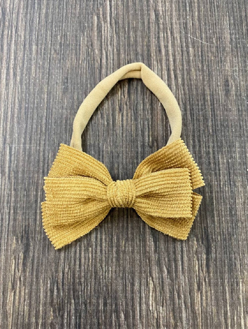 Corduroy Bow Headband