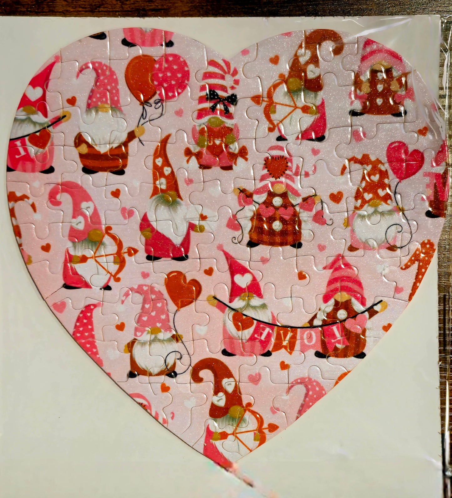 Heart Shape Sublimation Puzzle 7.63x7.63/ 76 pieces