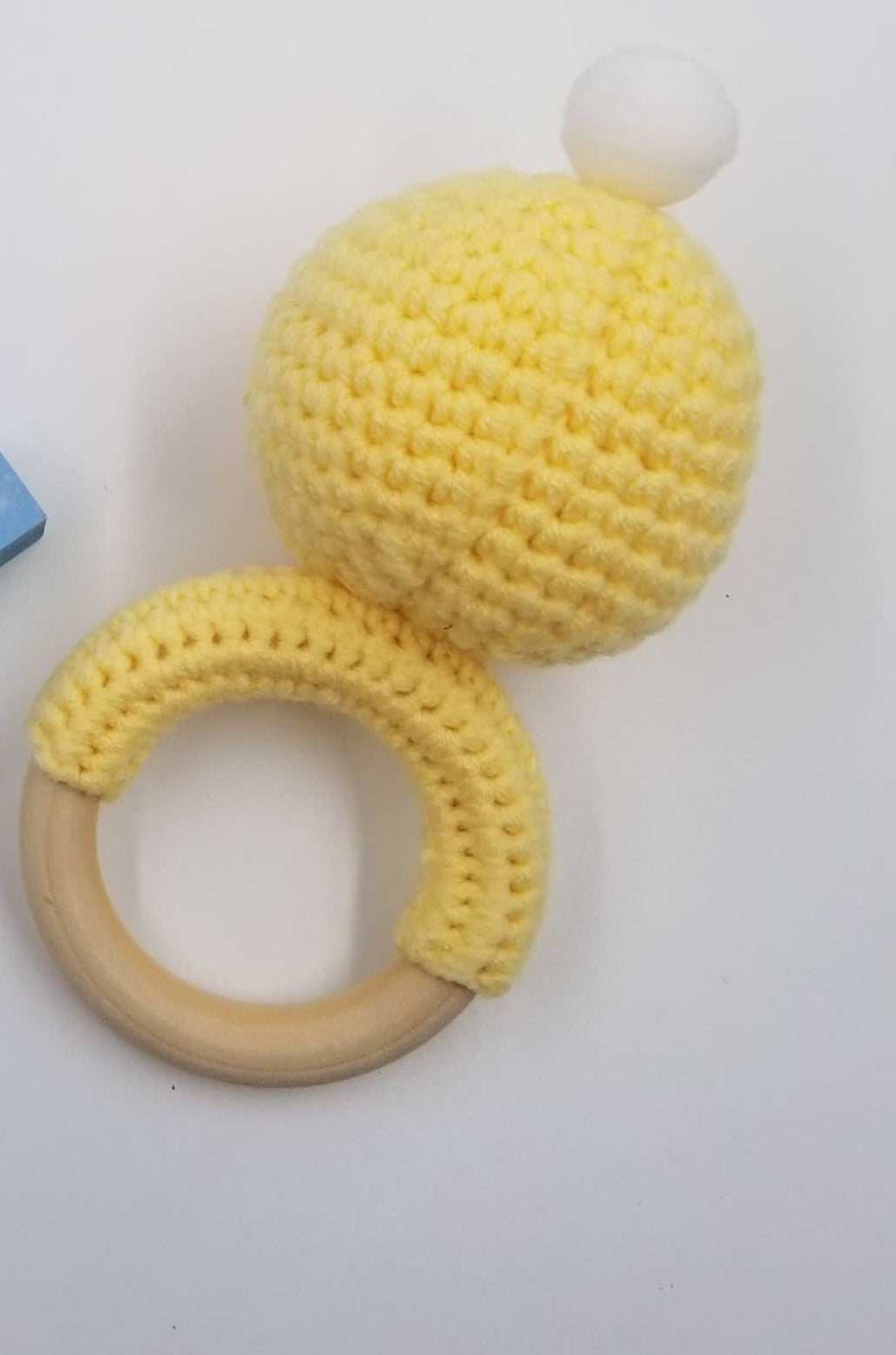 Knitted Cotton Duck Rattle