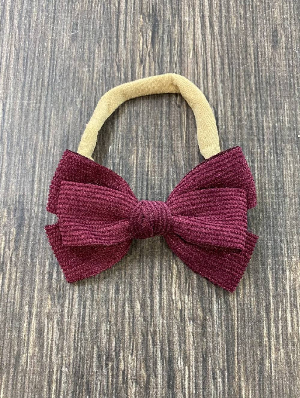 Corduroy Bow Headband
