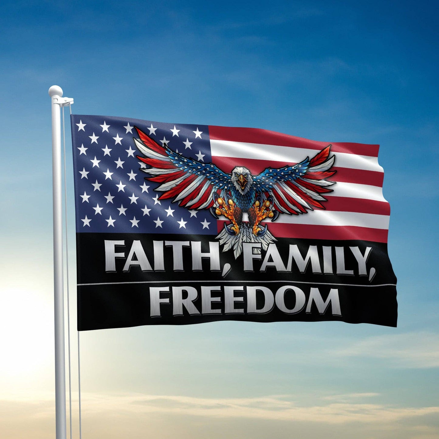 Faith Family Freedom Flag - 2699