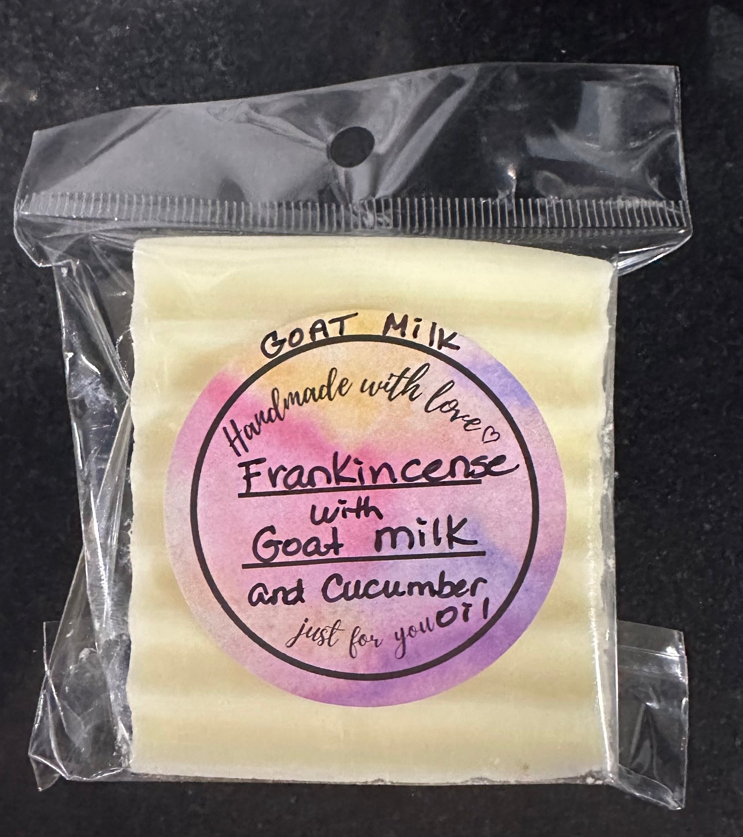 Goat Milk and Cucumber Oil Bar Soap Around 4oz