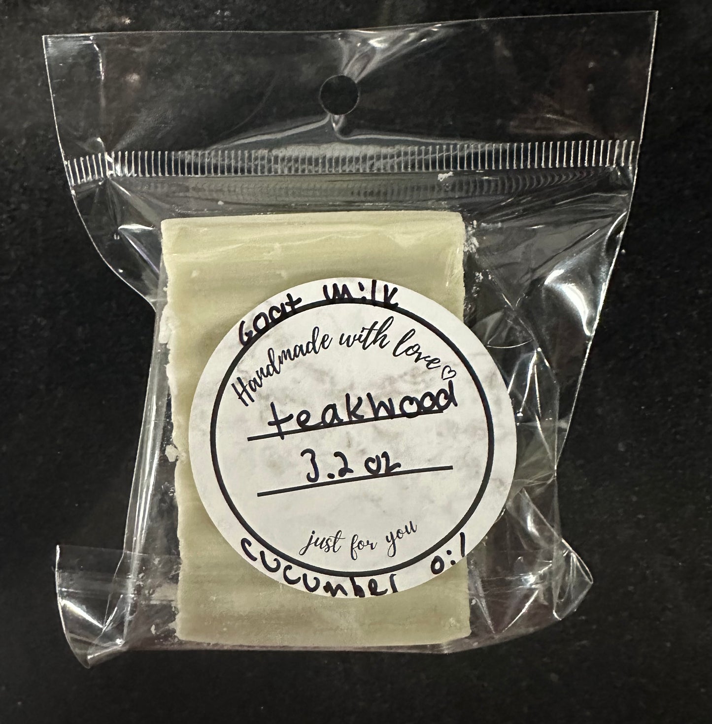 Goat Milk and Cucumber Oil Bar Soap Around 4oz