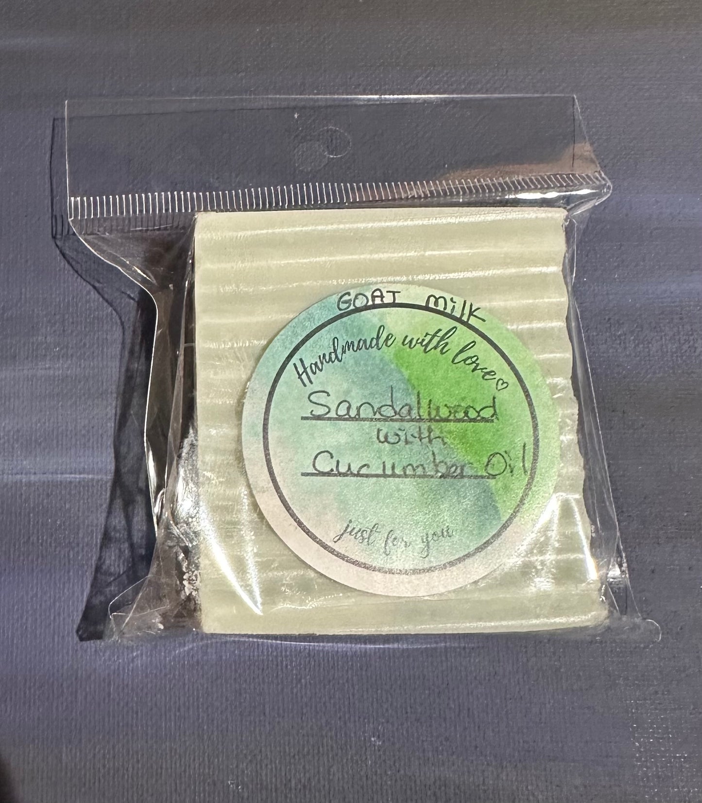 Goat Milk and Cucumber Oil Bar Soap Around 4oz