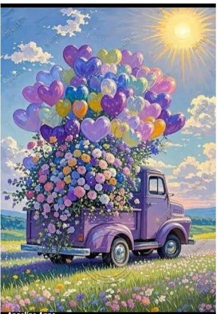 Puzzle: Purple Heart Truck