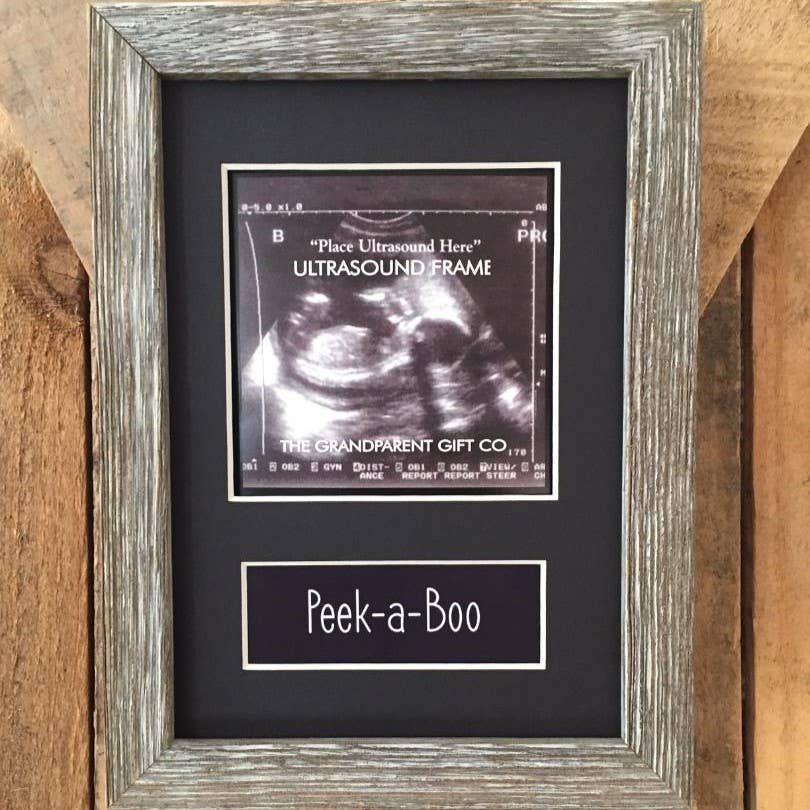 Peek-a-boo: Farmhouse Baby 5x7 Frame 3805