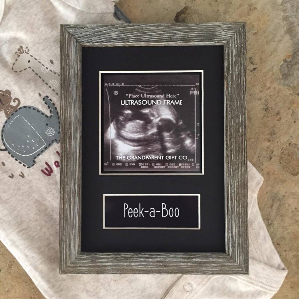 Peek-a-boo: Farmhouse Baby 5x7 Frame 3805