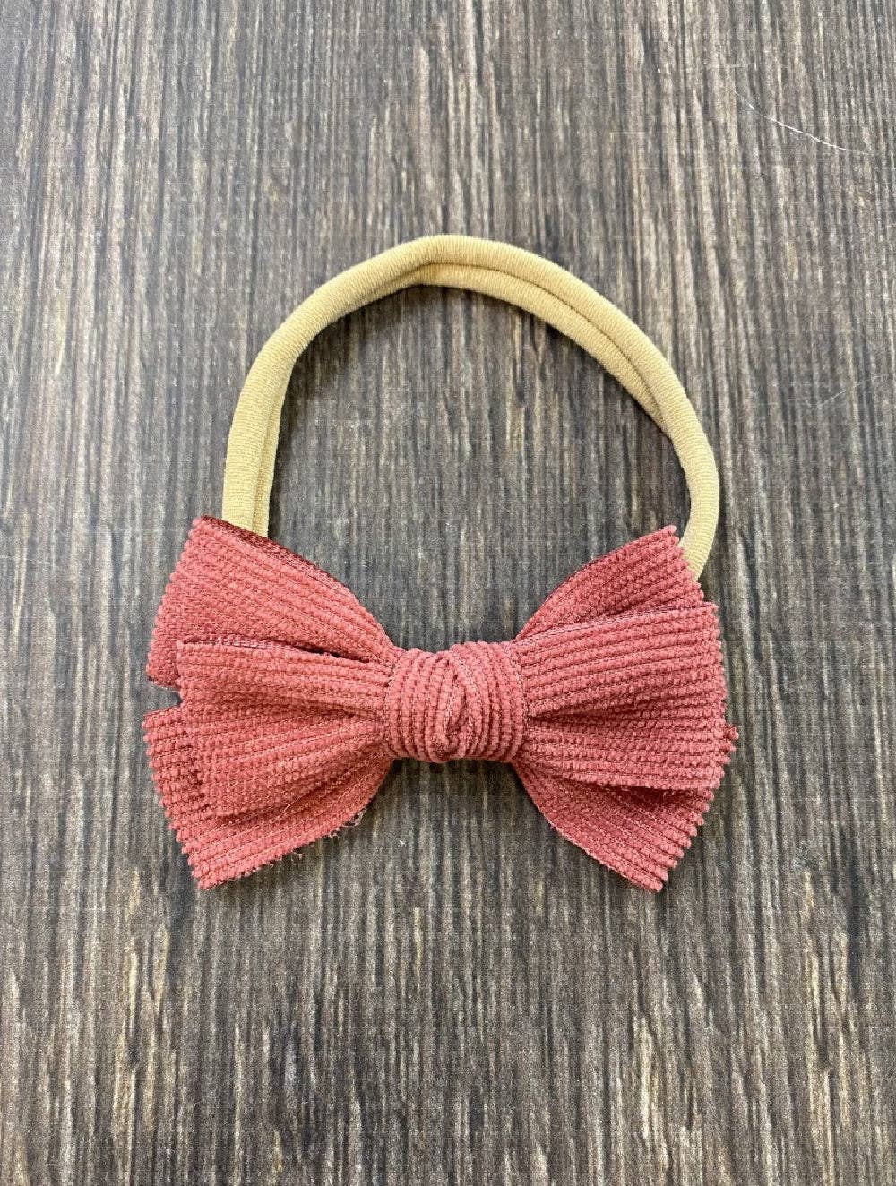 Corduroy Bow Headband
