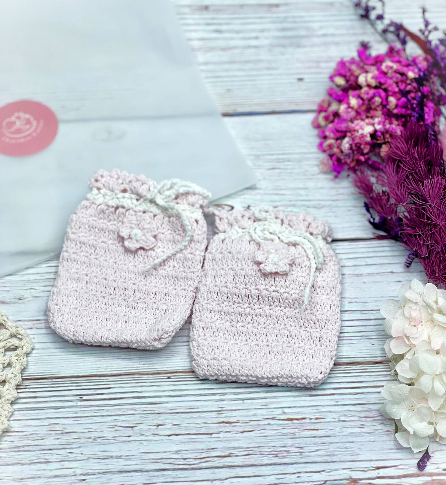 Handmade Crochet Baby Booties, Bonnet, Mittens, Kitty Toy fo