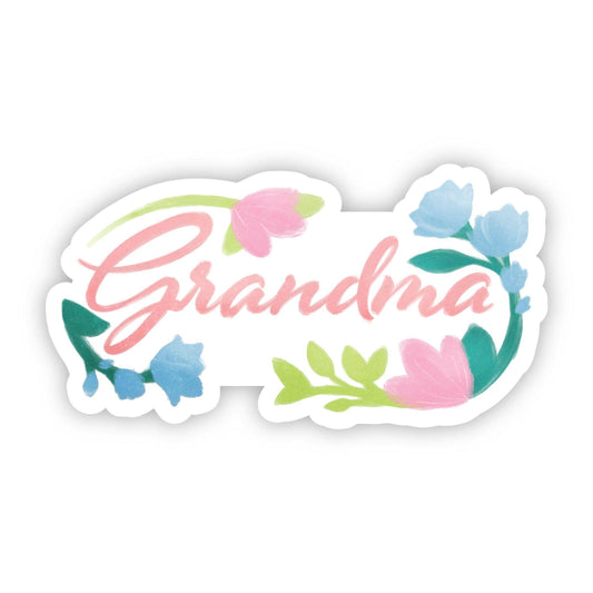 Grandma Pastel Cursive Sticker