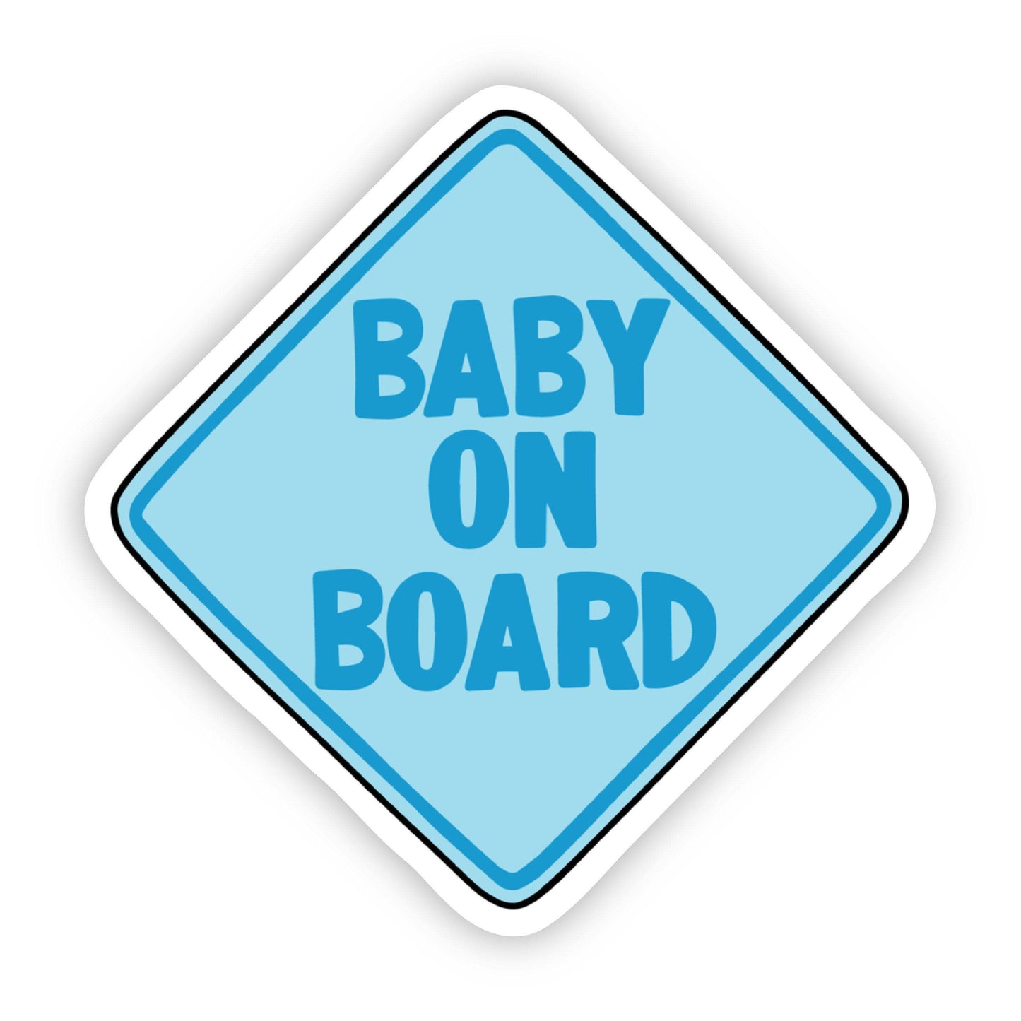 Baby on Board Blue Sticker