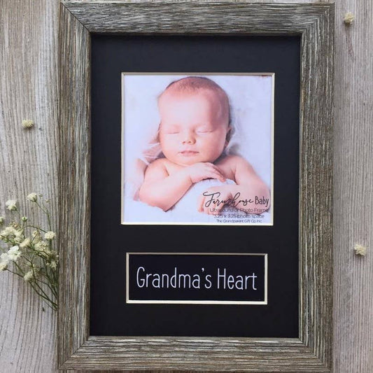 Grandma’s Heart: Farmhouse Baby 5x7 Frame 3804