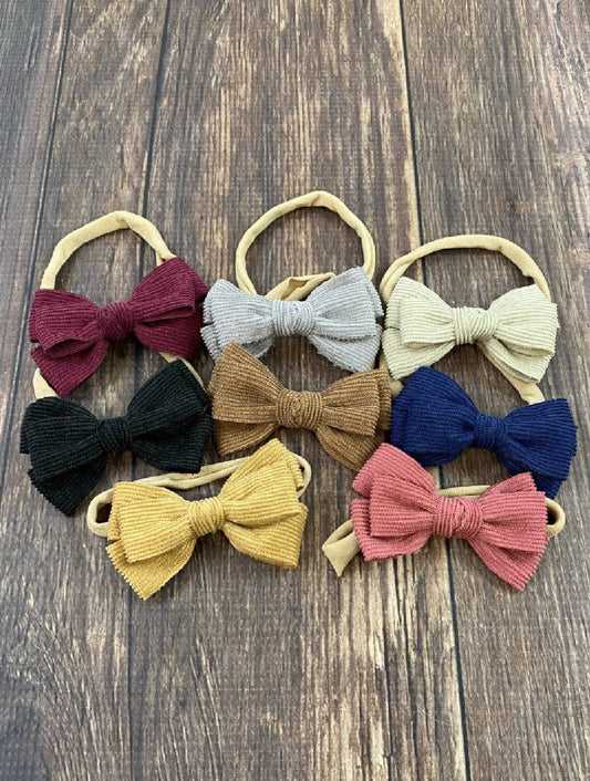 Corduroy Bow Headband